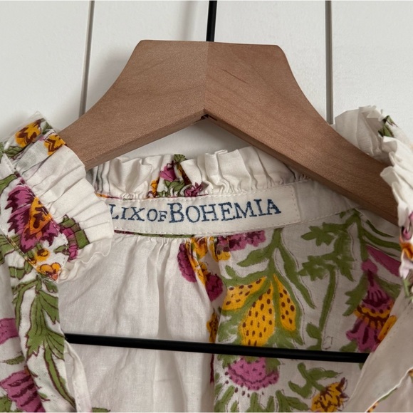 Alix Of Bohemia Willa Fleur Tie Shirt - Picture 6 of 8